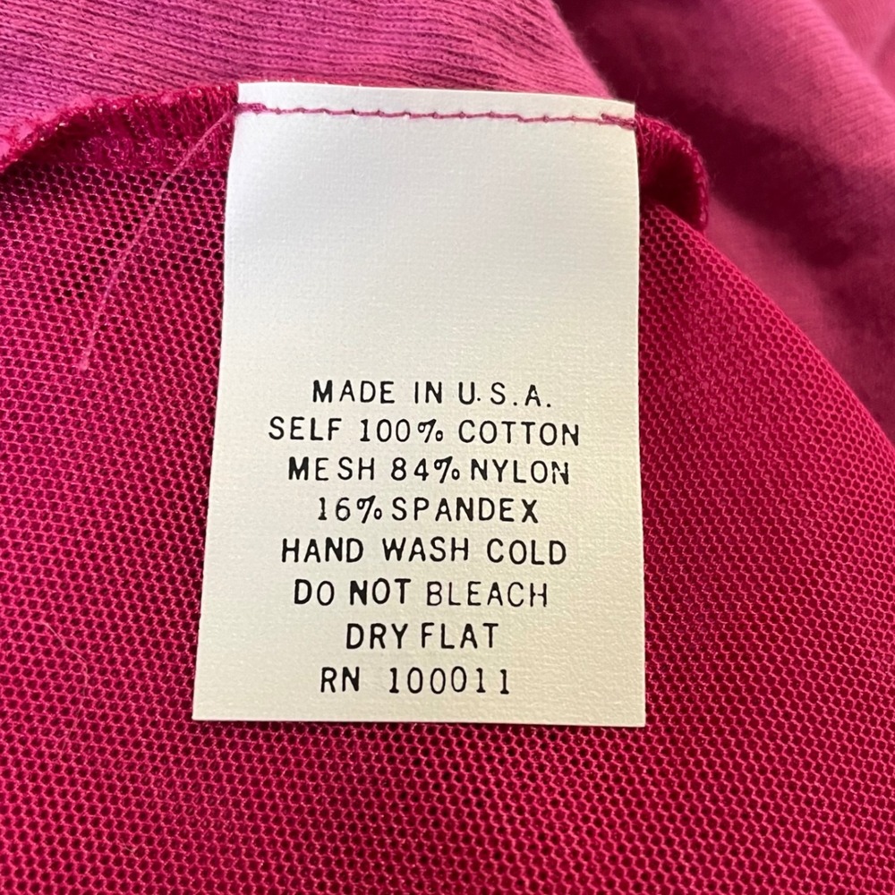 Vintage Candies Mesh Tank Top Pink Mesh Beaded Y2K Deadstock NWT USA Made Sheer - Picture 12 of 12